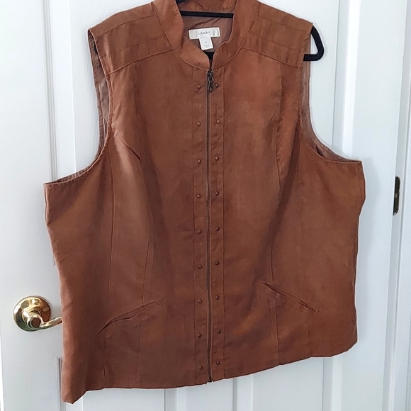 C J Banks Brown/Tan Vest - Picture 8 of 8